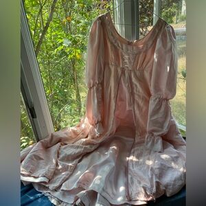 Blush pink handmade princess dress
